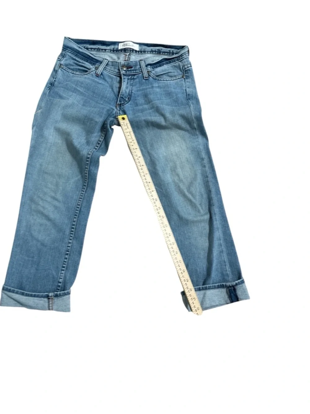 Habitual Light Wash Rolled Cuff Cropped Jeans 26 Relaxed Fit